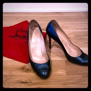 Metallic Blue Louboutin Pumps - Size 40